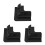 3Pcs Black Plastic Solar Panel Mounting Brackets Durable for Rvs Boats 9