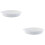 2Pcs High-Grade Ceramic Oval Baking Dishes White Kitchen Bakeware 7