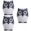 3Pcs Creative Owl Toothpick Jar Grey for Home 7