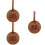3Pcs Golfing Tee Holder Portable Tees Keeper Light Brown 8