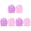 6Pcs Assorted Color Elastic Sleeping Cap Wide Side Bonnet for Hair Use 1
