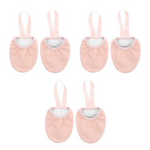 3Pairs Professional Toe Shoes for Ballet Non-Slip Beige Dance Shoes