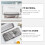 4Pcs Space-Saving Grey Cutlery Drainer Basket with Lid for Kitchen 11