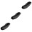 3Pcs Motorcycle Saddle Pads Soft Waterproof Seat Covers Black 5