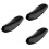 3Pcs Motorcycle Saddle Pads Soft Waterproof Seat Covers Black 6