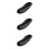 3Pcs Motorcycle Saddle Pads Soft Waterproof Seat Covers Black 8