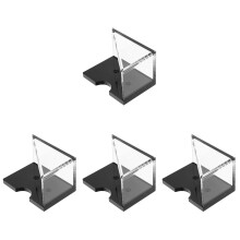4Pcs Clear Acrylic Playing Card Holders Sturdy Storage Containers