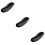 3Pcs Motorcycle Saddle Pads Soft Waterproof Seat Covers Black 9