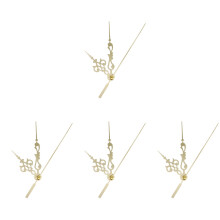 4Sets Golden Metal Clock Hands Sturdy Decorative Clock Pointer Kit