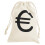 2Pcs Sturdy Beige Canvas Drawstring Bag for Pirate Coins Candy 2