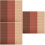 54Pcs Brown Polyester Felt Material for DIY Sewing Patchwork Crafts 8