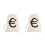 2Pcs Sturdy Beige Canvas Drawstring Bag for Pirate Coins Candy 9