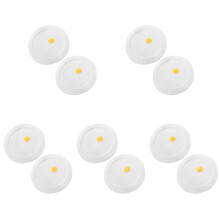 10Pcs Reusable Transparent Plastic Bowl and Mug Lids for Home Use
