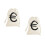 2Pcs Sturdy Beige Canvas Drawstring Bag for Pirate Coins Candy 10