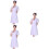 3Pièces Blouse Coton Courtes Médical Slim 7