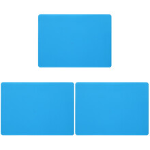 3Pcs Silicone Mat for Crafts Blue Durable Resin Sheet for DIY Projects
