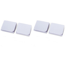 4Pcs White Shower Curtain Clips with Strong Adhesive for Bathroom Use