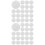 1000Pcs White Adhesive Felt Pads DIY Materials for Clothing Decor 6