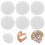 1000Pcs White Adhesive Felt Pads DIY Materials for Clothing Decor 10