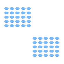 200Pcs Blue Creative Handmade Clouds DIY Material for Phone and Case