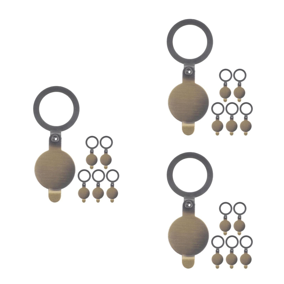 18Pcs Durable Copper Peephole Cover Privacy Door Viewer Protector Home 3713519458855