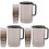 3Sets Portable Water Drinking Kettle Set Grey Juices Pitcher 1
