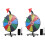2Sets Sturdy Colorful Prize Wheel Tabletop Plastic Metal Fast Assembly 1