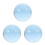 3Pcs Professional Blue Resin Juggling Balls Transparent Performance 1