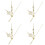 4Sets Golden Metal Clock Hands Sturdy Decorative Clock Pointer Kit 6