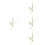 4Sets Golden Metal Clock Hands Sturdy Decorative Clock Pointer Kit 7