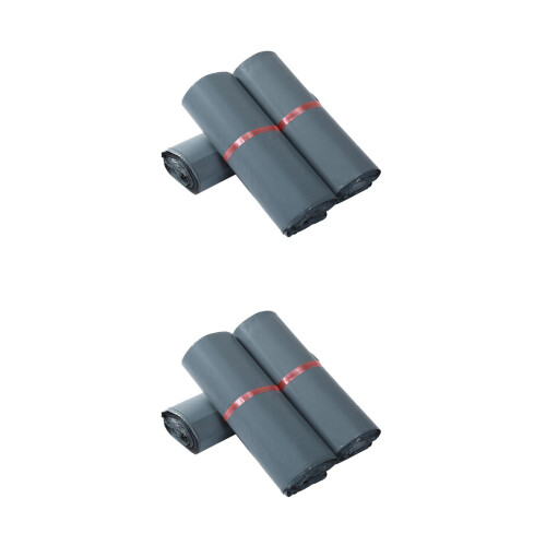 200Pcs Grey Eco-Friendly Shipping Bags for Package Use 2