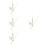 4Sets Golden Metal Clock Hands Sturdy Decorative Clock Pointer Kit 8