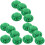 15Pcs Green Caps with Bowknot for St. Patrick's Day Decor 1