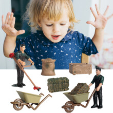 Farm Futter- und Zubehörset Miniatur-Farmwerkzeuge & Szene Spielset Bildungszwecke
