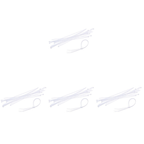 4000Pcs White Weatherproof Nylon Cable Ties Self-Locking Fixing Loops
