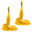 10Pcs Yellow PP Dumpling Presser Double End Kitchen Dough Press Tool 2