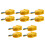 10Pcs Yellow PP Dumpling Presser Double End Kitchen Dough Press Tool 5
