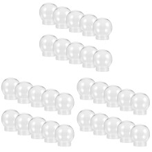 30Pcs Clear Plastic Snow Globes DIY Water Globe Storage Props