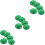 15Pcs Green Caps with Bowknot for St. Patrick's Day Decor 6