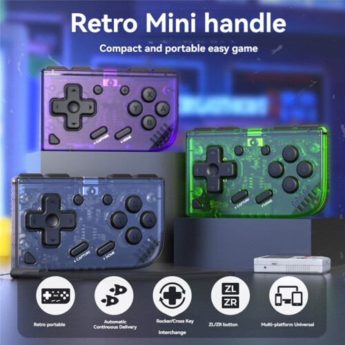 for Retro Ananke Controller Turbo FunctionInterchangeable Joystick and D-Pad Multi-PlatformController ZL and ZR B,B 2