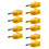 10Pcs Yellow PP Dumpling Presser Double End Kitchen Dough Press Tool 7