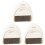 3Sets Mini Dustpan and Brush Set Sturdy Small Cleaning Tool White 1