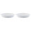 2Pcs High-Grade Ceramic Oval Baking Dishes White Kitchen Bakeware 1