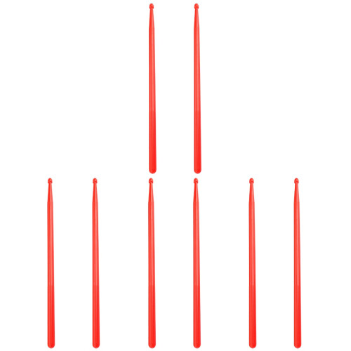 4Paren Professionele Nylon Drum Sticks Rood Voor Drumstelgebruik