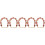5Pcs Red Beaded Handbag Chain Strap Replacement for DIY Purse Handles 9