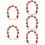 5Pcs Red Beaded Handbag Chain Strap Replacement for DIY Purse Handles 10