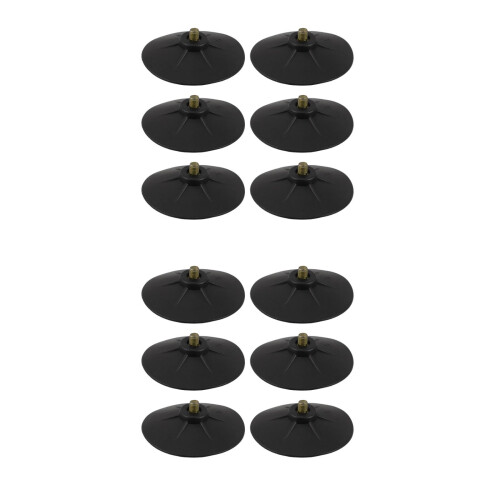 12Pcs Durable Rubber Boxing Bag Sucker Suction Cups Easy Install Black