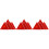 15Pcs Red Roadside Warning Triangle Sign Reflective Safety Tool 3