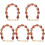 5Pcs Red Beaded Handbag Chain Strap Replacement for DIY Purse Handles 1