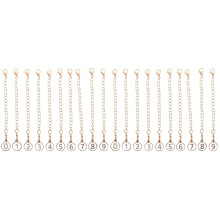 20Pcs Delicate White Number Charms Chain for Tumbler Cup Decoration